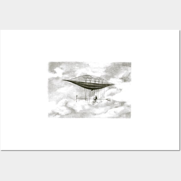 pasenger airship Wall Art by art-koncept